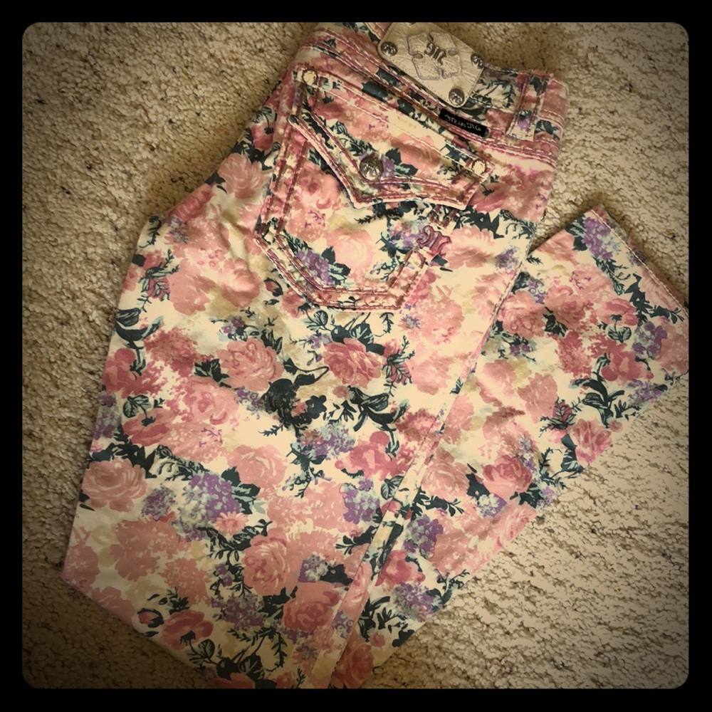 Floral print MissMe skinny jeans